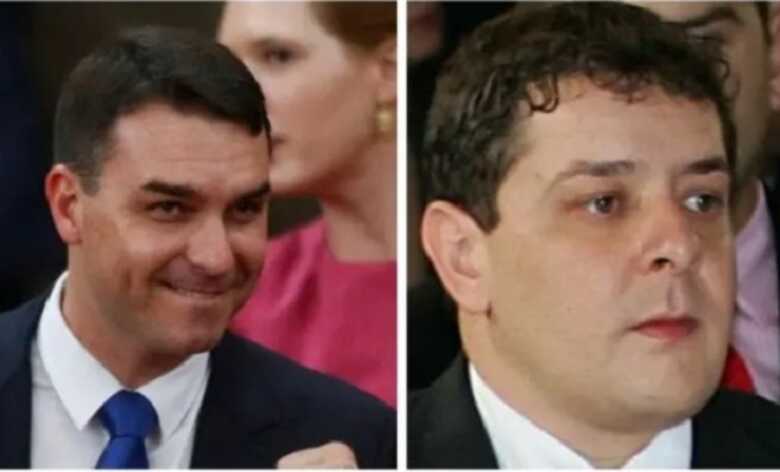 Senador Flávio Bolsonaro e filho do ex-presidente Lula, Fábio Luís Lula da Silva