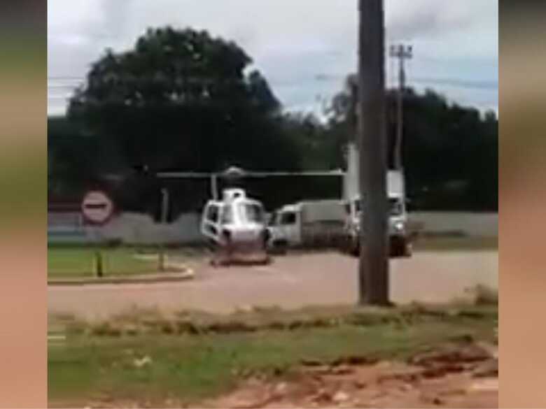 Momento em que as hélices se chocam contra o caminhão