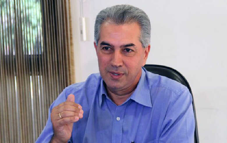 O governador Reinaldo Azambuja