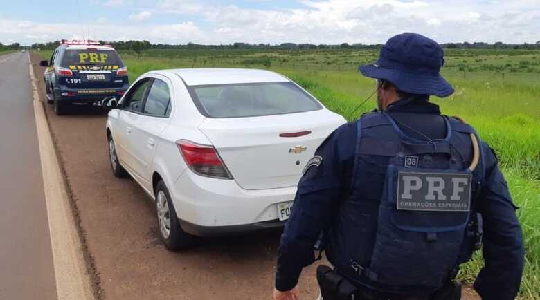 Carro foi roubado no início do ano no interior do Estado paulista