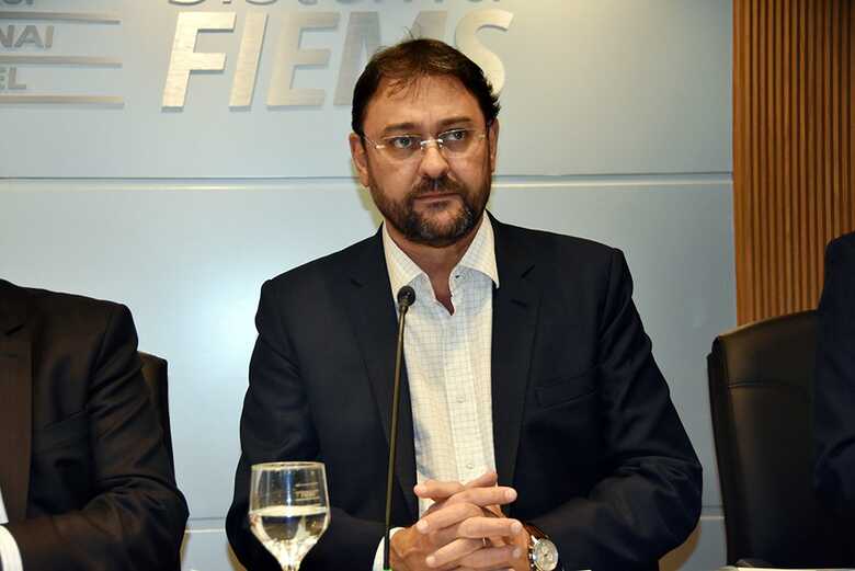 Presidente da Fiems, S&eacute;rgio Longen, durante reuni&atilde;o com representantes da Associa&ccedil;&atilde;o de Na&ccedil;&otilde;es do Sudeste Asi&aacute;tico (Asean)