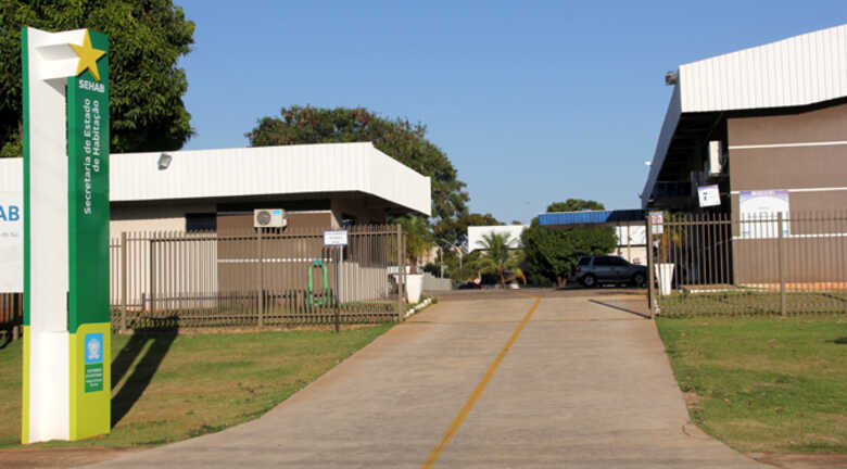 Fachada da Agência de Habitação Popular de Mato Grosso do Sul (Agehab)