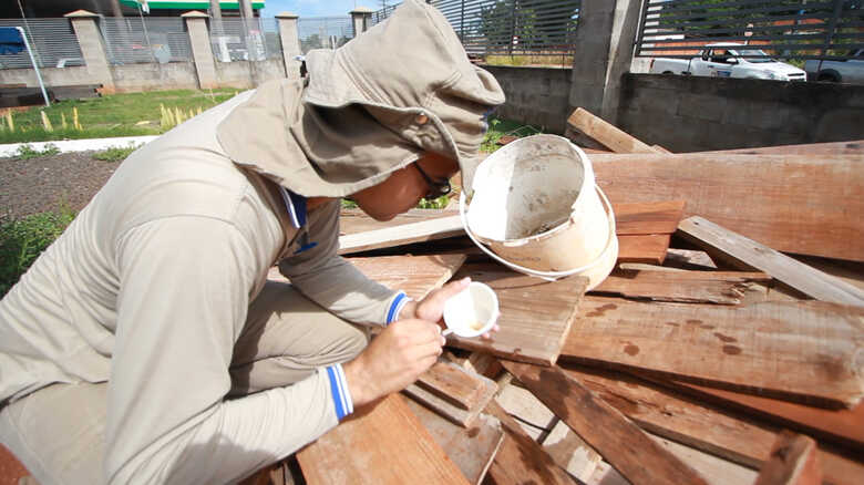 Agentes da SESAU em combate ao mosquito aedes aegypti