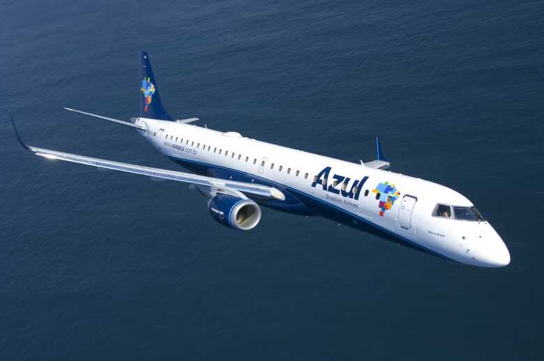 Avião da empresa Azul Linhas Aéreas