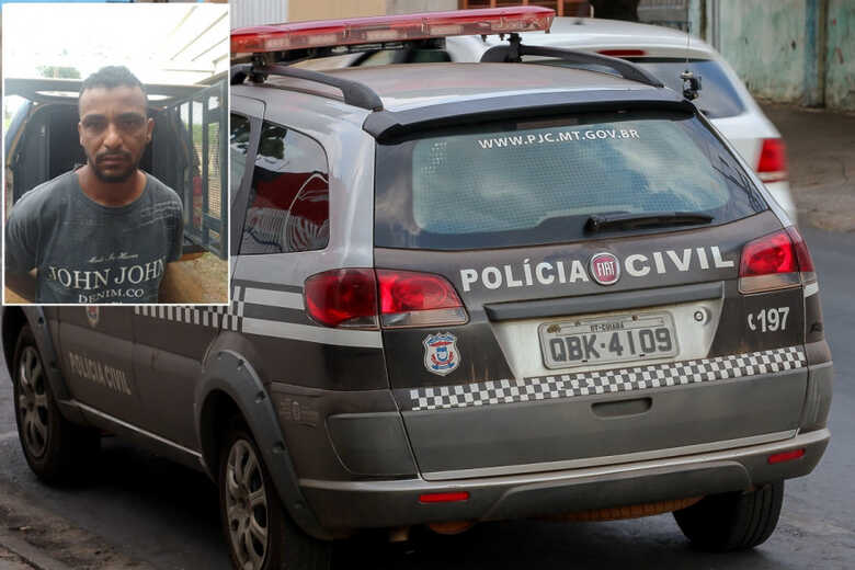 Adevair Ferreira da Silva, preso pela Polícia Civil de Lucas do Rio Verde