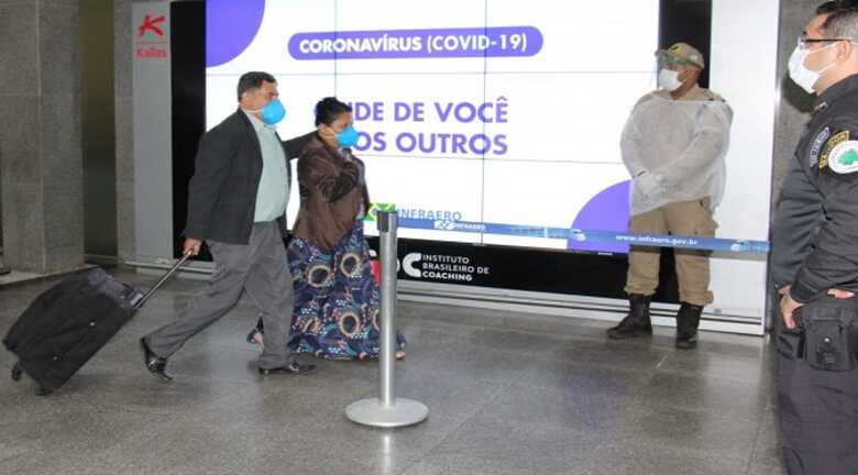 O controle sanitário já acontece no Aeroporto Internacional de Campo Grande