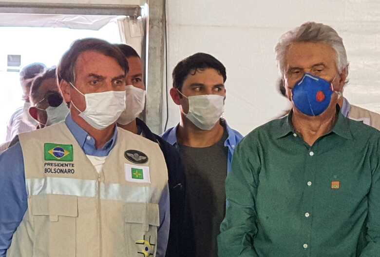 Presidente Jair Bolsonaro durante visita