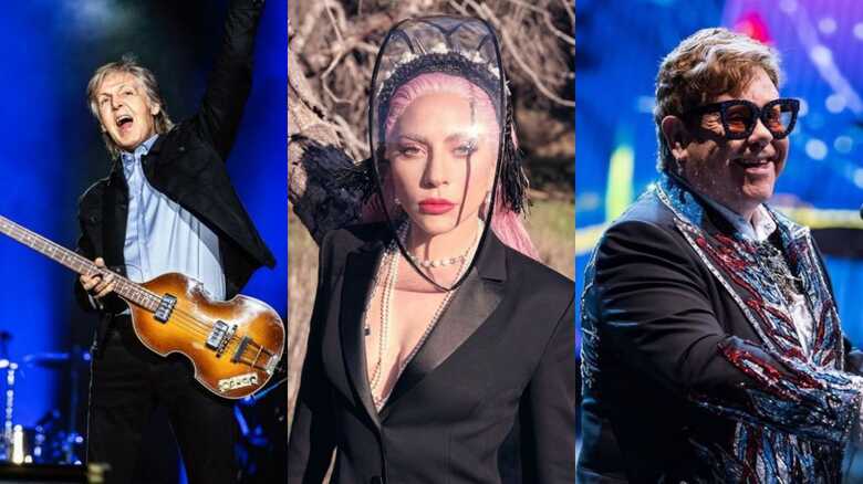 Lady Gaga, Paul McCartney e Elton John