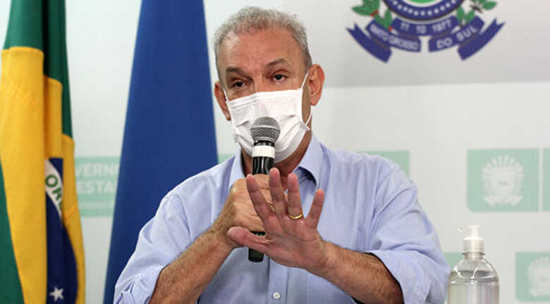 Secretário de Saúde de Mato Grosso do Sul, Geraldo Resende, durante live do coronavírus no última dia 22/04