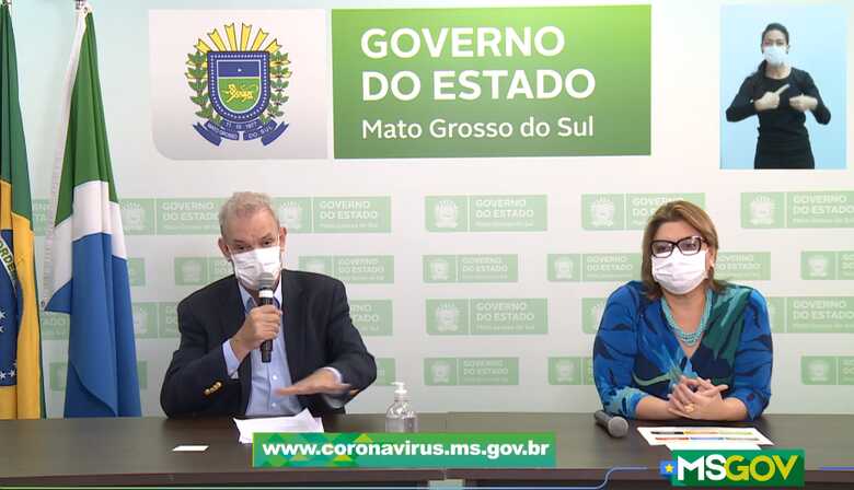 Live exibida no perfil do facebook do Governo do Estado de Mato Grosso do Sul