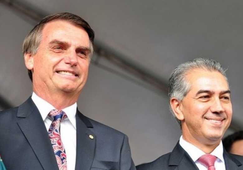 Presidente Jair Bolsonaro e governador Reinaldo Azambuja durante evento em 2015