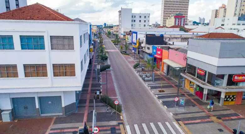 Centro de Campo Grande ap&oacute;s revitaliza&ccedil;&atilde;o