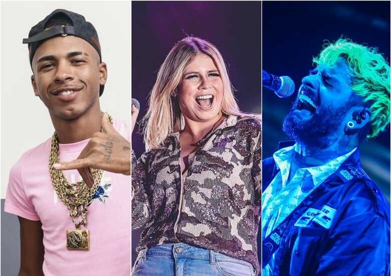Marília Mendonça, Fresno, Rennan da Penha são três dos artistas que se apresentam nesta sexta-feira (17)
