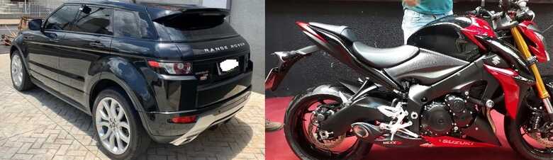 Em Campo Grande foram encontradas uma Range Rover e uma Suzuki