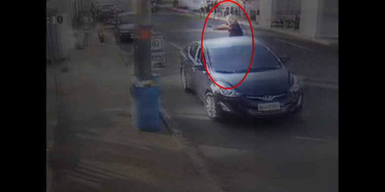 Print do vídeo gravado pelo circuito de segurança