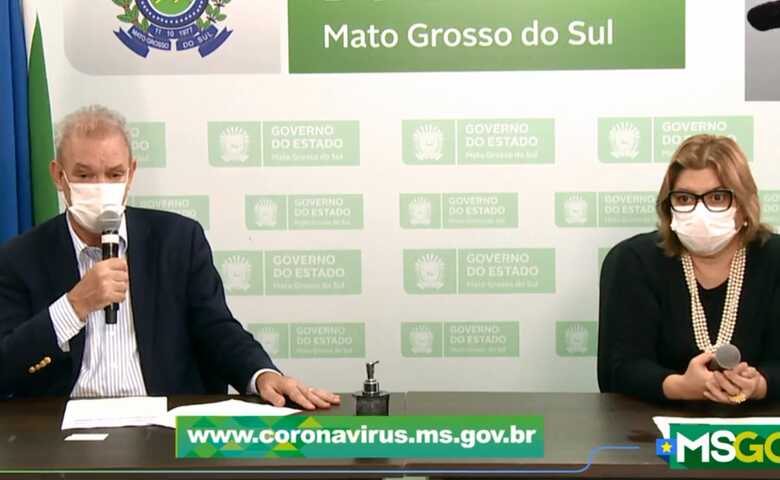 Os dados foram divulgados durante uma live com o Secretário de Estado de Saúde, Geraldo Resende, e a Secretária-adjunta da Secretaria de Estado de Saúde, Crsistinny Maimone