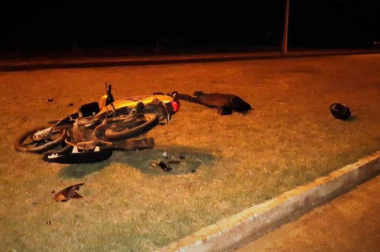 O homem foi socorrido e encaminhado para o Hospital Regional