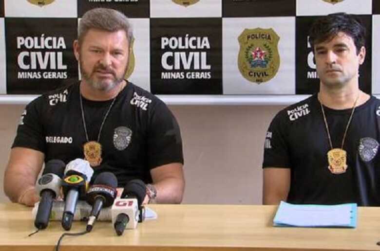 Delegados da Polícia Civil de Belo Horizonte, Wagner Sales e Rodrigo Damiano, responsáveis pelo caso