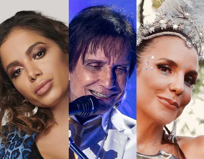 Anitta, Roberto Carlos e Ivete Sangalo transmitem show ao vivo durante quarentena