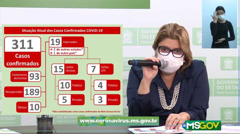Live exibida no perfil do facebook do Governo do Estado de Mato Grosso do Sul