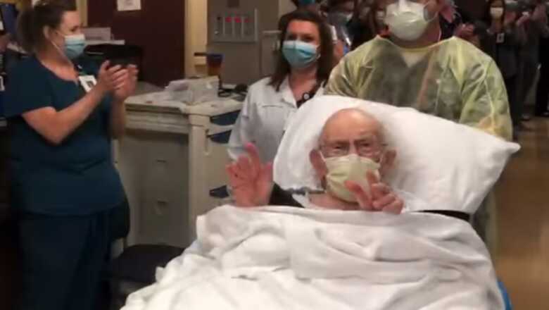 A equipe de atendimento do hospital fez uma homenagem a Falk