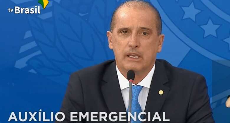 Onyx Lorenzoni, Ministro da economia, durante coletiva no Palácio do Planalto
