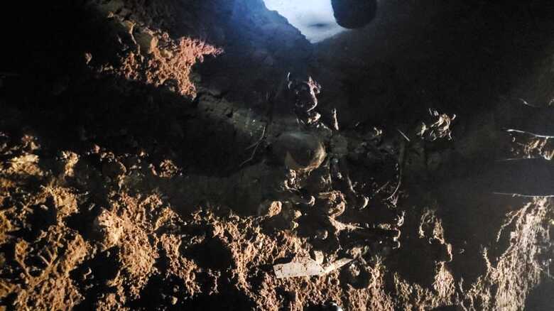 Ossada de cad&aacute;ver escondido por Cleber