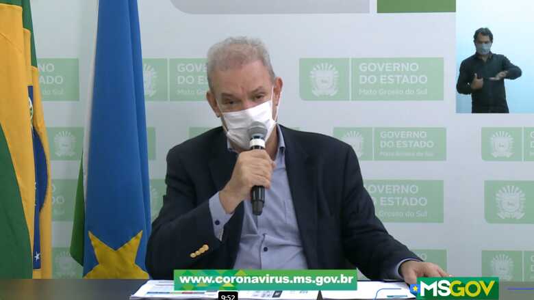 Live exibida no perfil do facebook do Governo do Estado de Mato Grosso do Sul