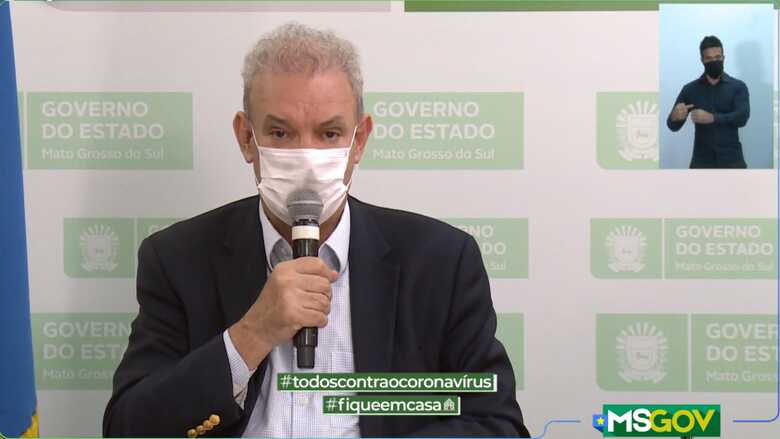 Live exibida no perfil do facebook do Governo do Estado de Mato Grosso do Sul