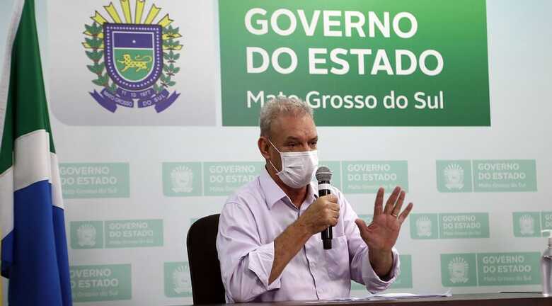 Na foto está o secretário estadual de Saúde, Geraldo Resende