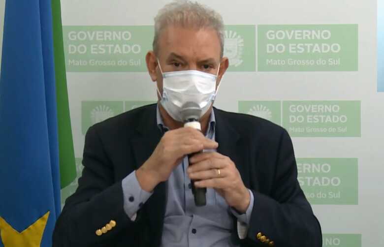 Na foto o secretário de estado de Saúde, Geraldo Resende