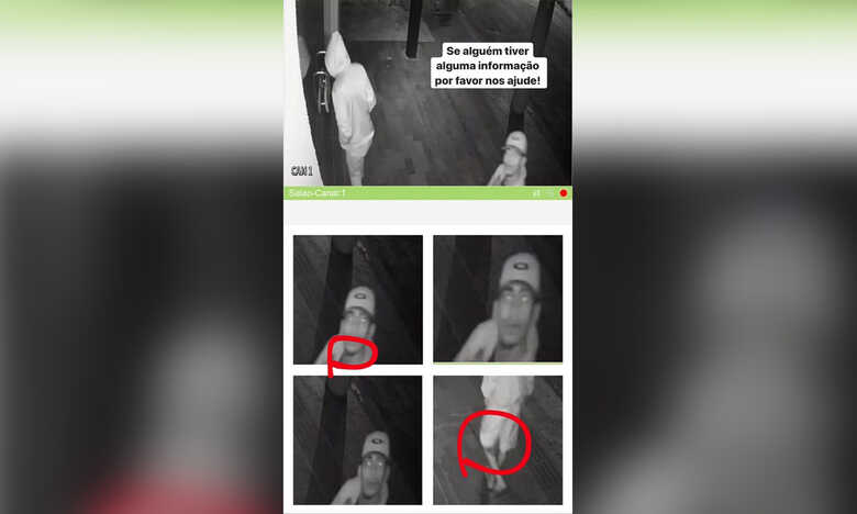 Nas imagens um dos autores mostra o rosto
