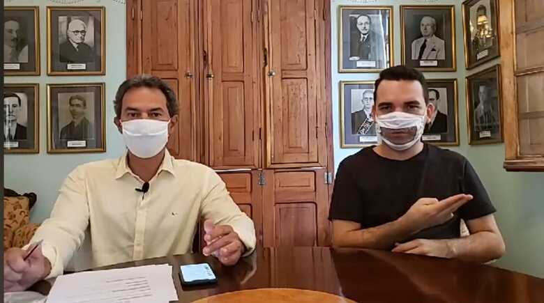 O prefeito Marquinhos Trad anunciou a altera&ccedil;&atilde;o do decreto durante transmiss&atilde;o oficial da Prefeitura de Campo Grande