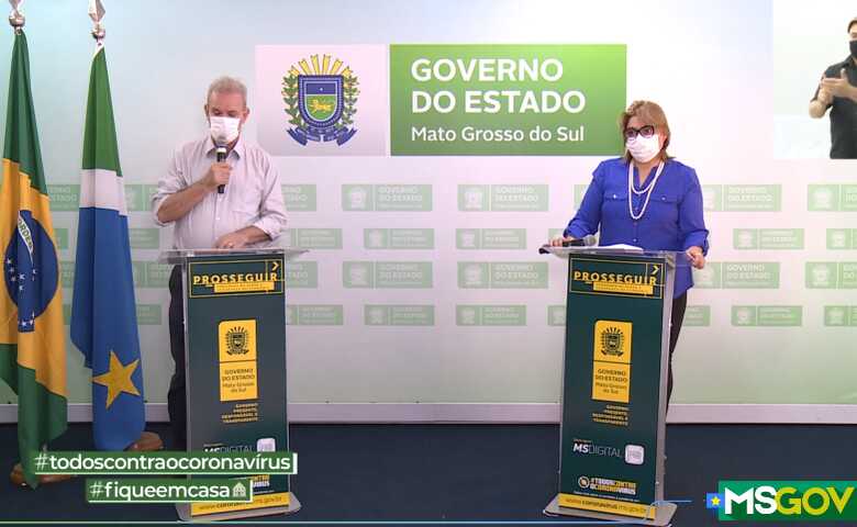 Live exibida no perfil do facebook do Governo do Estado de Mato Grosso do Sul