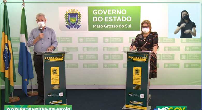 Live exibida no perfil do Governo do Estado de MS no Facebook