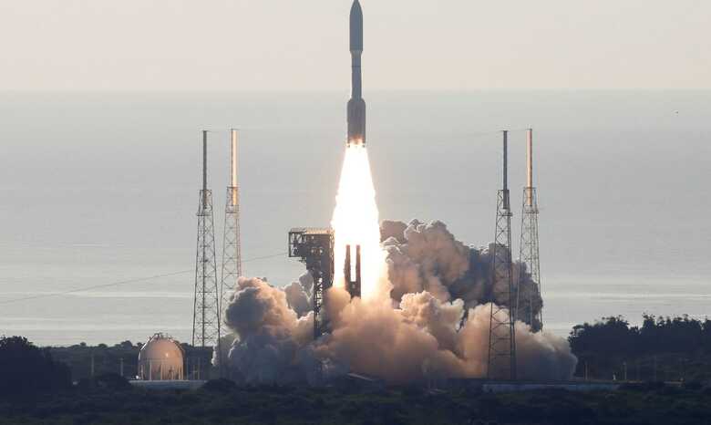 O foguete foi lançado do Cabo Canaveral, na Flórida, E.U.A nesta manhã