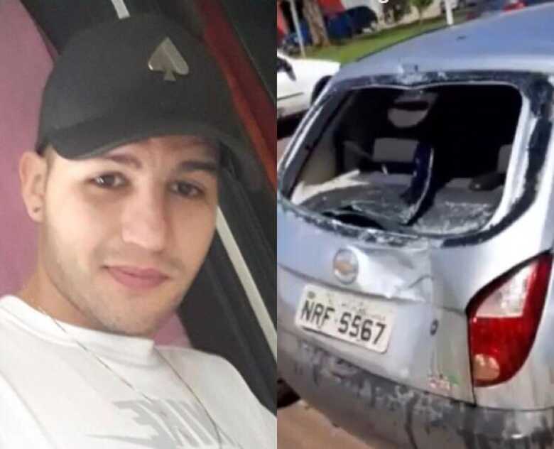 Atherson Ferreira foi socorrido com traumatismo craniano e uma fratura na perna direita