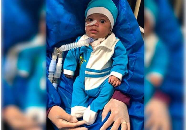 Eduardo Pereira nasceu prematuro de 7 meses e meio e est&aacute; internado no Hospital Universit&aacute;rio de Ang&eacute;lica