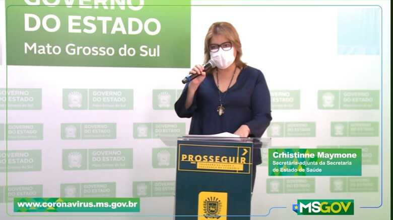 Atualização foi feita em transmissão ao vivo com a secretária-adjunta da Secretaria de Estado de Saúde (SES), Crhistinne Maymone
