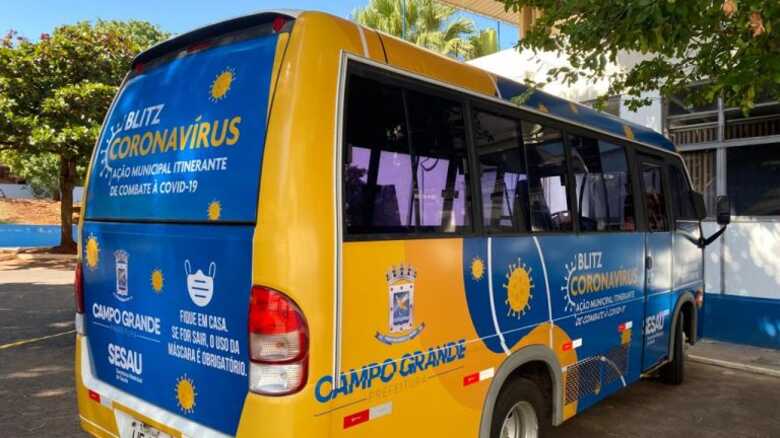 O ônibus da “Blitz Covid-19” estará das 8 às 11h e de 13h às 17h na Rua Barieri, 863, Bairro Moreninha