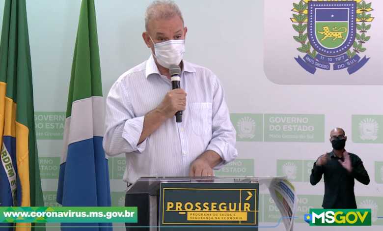 Live exibida no perfil do facebook do Governo do Estado de Mato Grosso do Sul