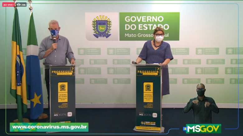 Live exibida no perfil do facebook do Governo do Estado de Mato Grosso do Sul