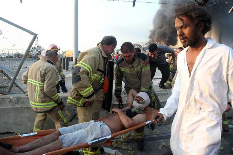 Conforme a  Cruz Vermelha, o grande número de feridos levou a uma superlotação dos hospitais de Beirute