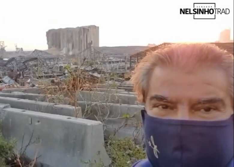 Nelsinho visitou a zona portu&aacute;ria destu&iacute;da pela megaexplos&atilde;o