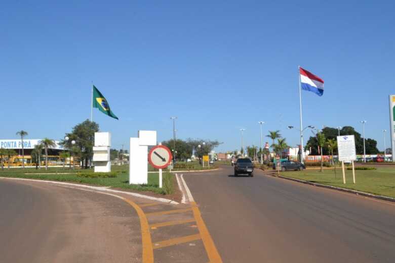 Fronteira seca entre Brasil e Paraguai