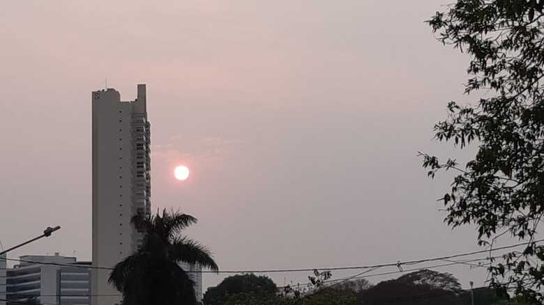 Pela manhã o sol já estava alto e Campo Grande registrou 24ºC