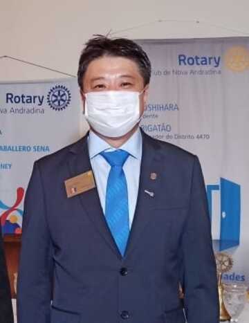 Sandro Yoshihara, presidente do Rotary Club de Nova Andradina