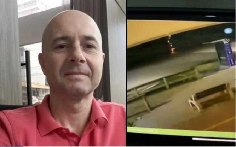 Uma c&acirc;mera de monitoramento na praia de Itapema, no Litoral Norte de Santa Catarina gravou o momento