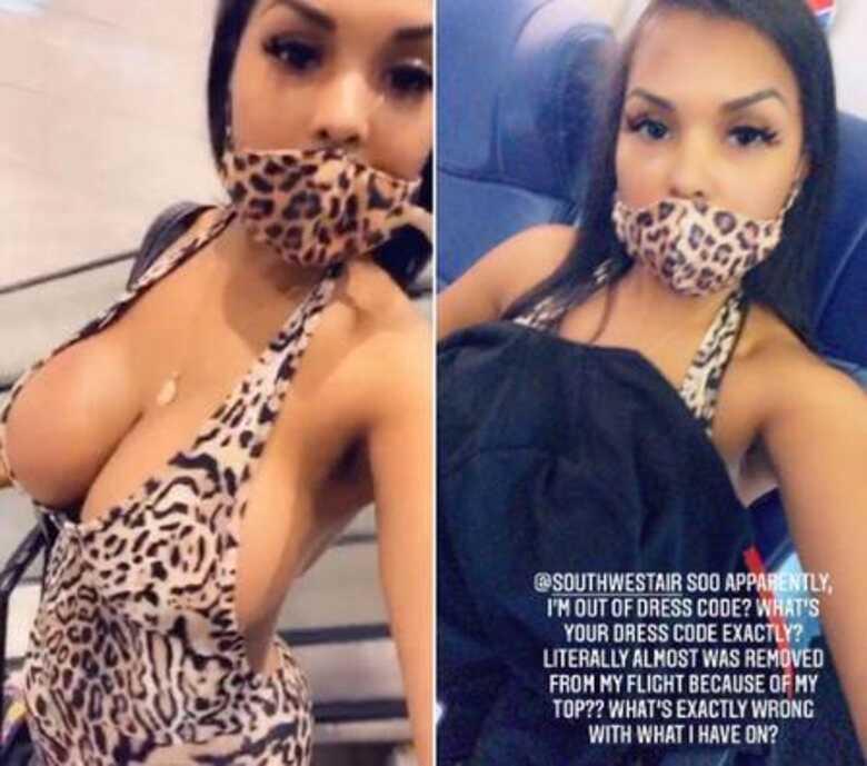 Roupa 'muito reveladora' faz modelo ser humilhada em voo