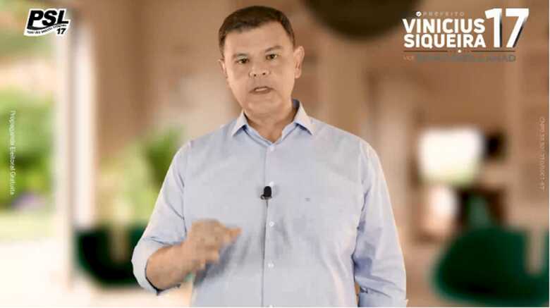 Vinicius Siqueira (PSL) em v&iacute;deo